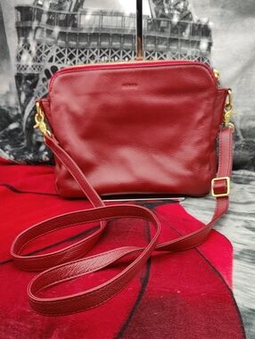 Minooy Bali Three-Layer Leather Crossbody Shoulder & Clutch Bag